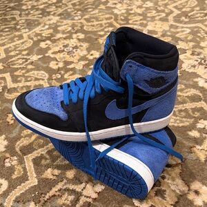 Nike Black and Blue Sneakers